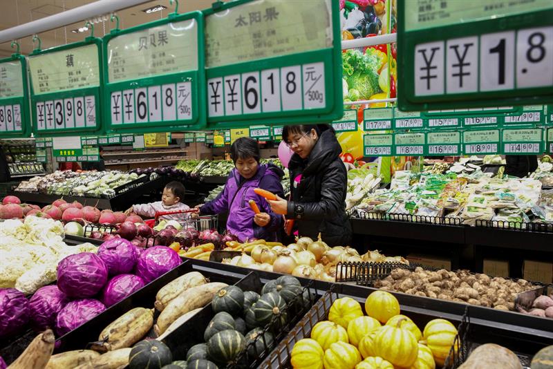 La inflaciÃ³n china sube tres dÃ©cimas en octubre, hasta el 1,9 % interanual